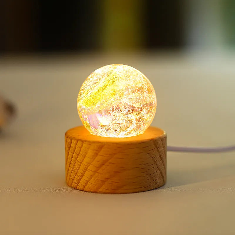 Boules de crystal colorées