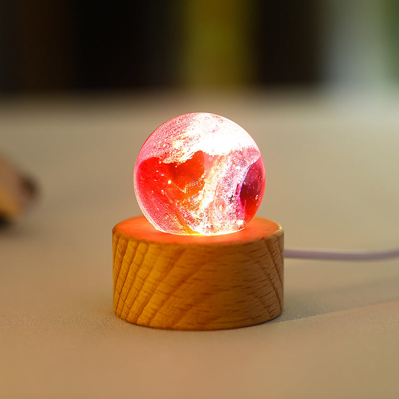 Boules de crystal colorées