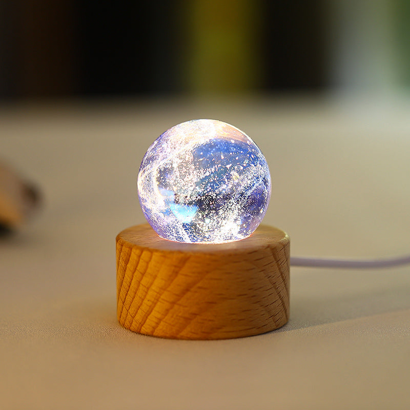 Boules de crystal colorées