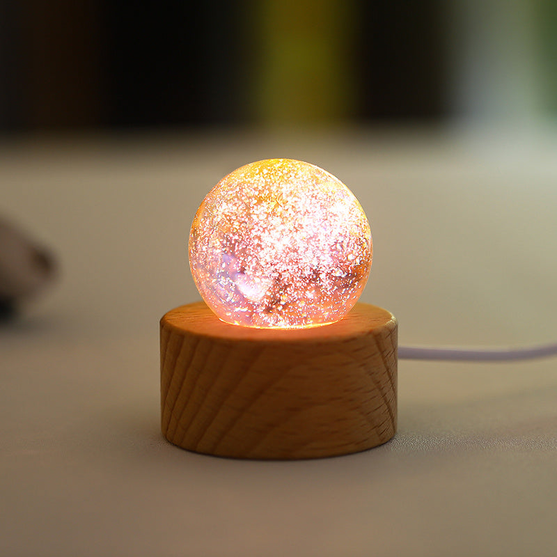 Boules de crystal colorées