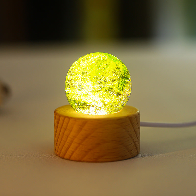 Boules de crystal colorées